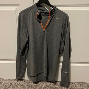 Nike Mens Heather Gray 1/4 Zip AM